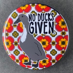 Black Swedish Duck Magnet, Funny Farmhouse Decor, Handmade Pet Portrait Gift 3.5